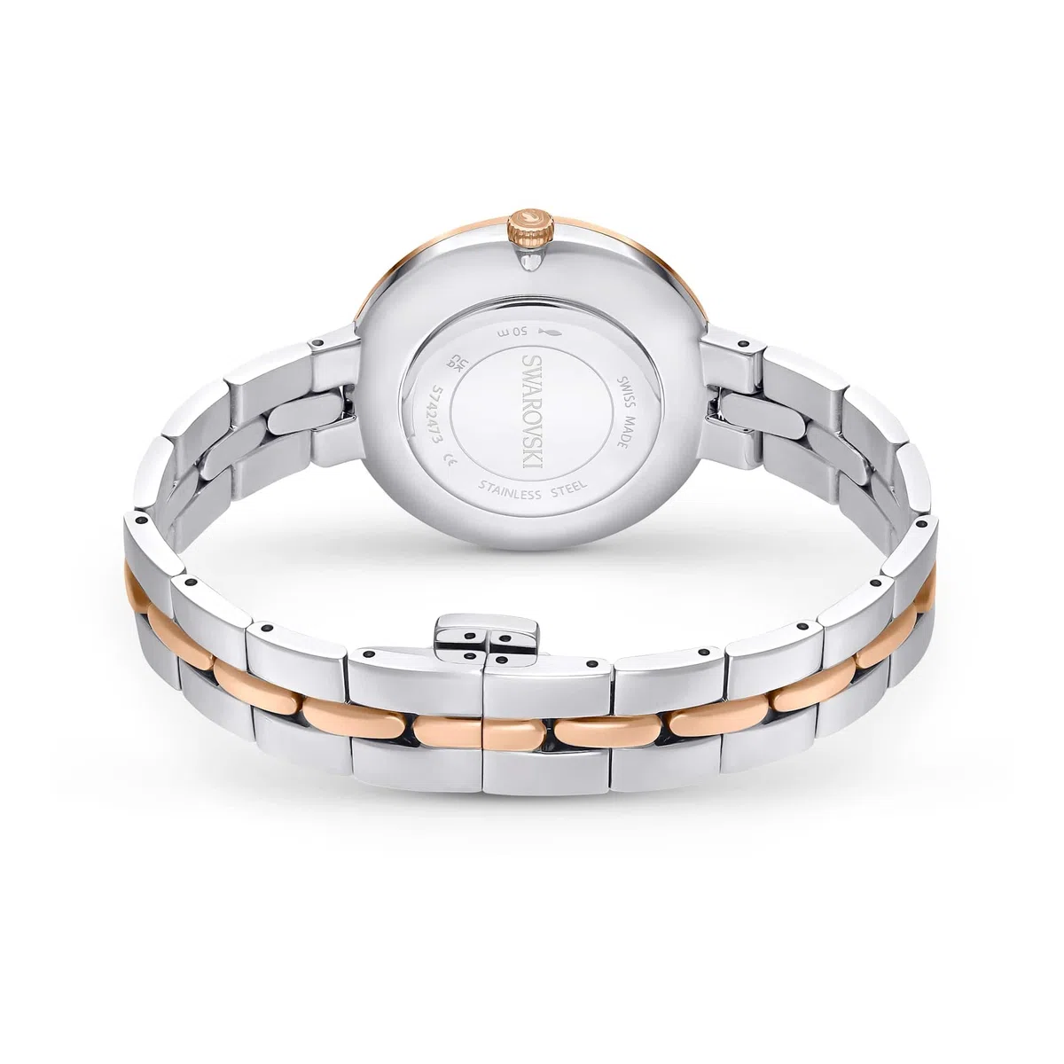 Swarovski Cosmopolitan Collezione Orologio, Swiss Made, Bracciale in metallo, Tono argentato