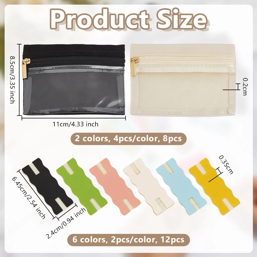 OLYCRAFT 20pz Set per Riporre Collane Includi 8pz borse Portaoggetti Compatte per Gioielli e 12pz Organizer Portatile Anti-Groviglio per Riporre Collane A Catena Da Viaggio e Da Casa