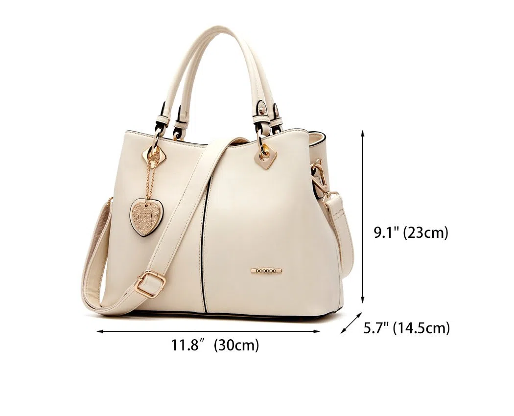 DEERWORD Donna Borse a Mano Borsa a Spalla Elegante Grandi Firmate Marca Tracolla Antifurto PU pelle 3001 1 pz