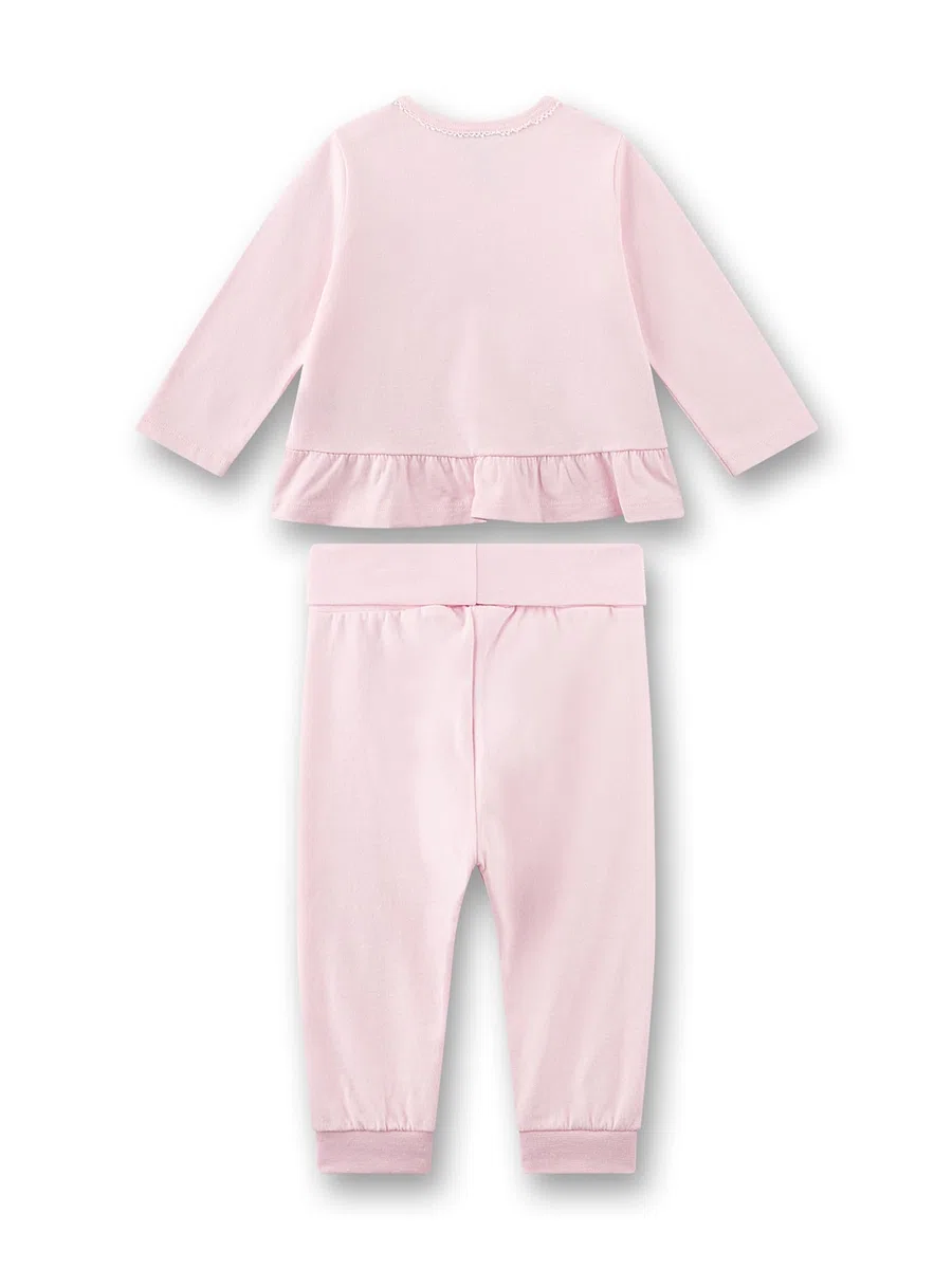 Sanetta Pigiama da Bambina Rosa Bambi | Cotone Biologico, Certificato GOTS, Piacevole al Tatto | Babypyjama - Morbido e Confortevole per Notti tranquille