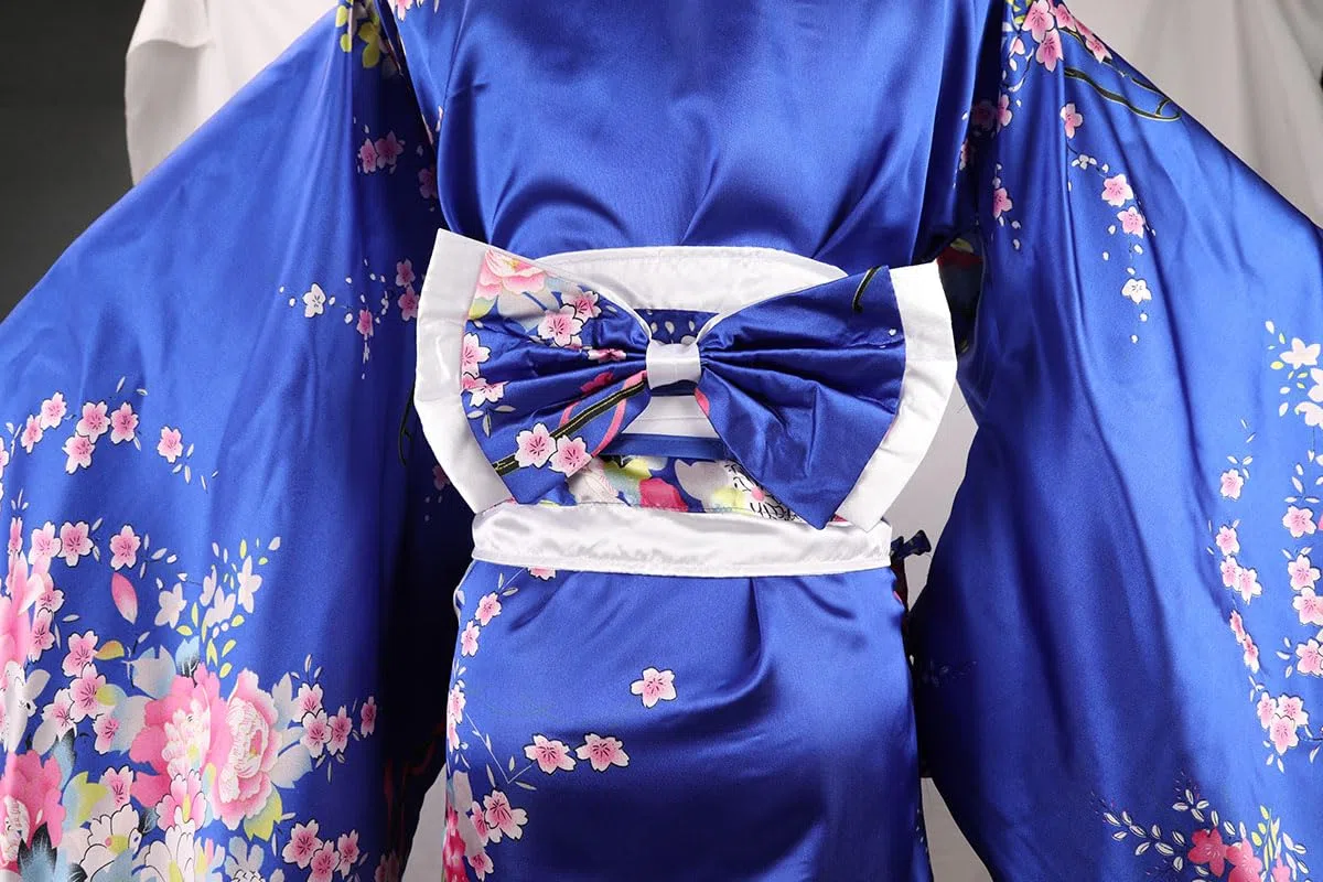 Kimono da donna tradizionale giapponese kimono vestito Halloween cosplay costume geisha yukata accappatoio