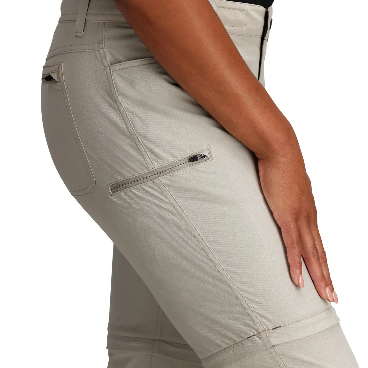 Outdoor Research Pantaloni convertibili Ferrosi Donna - Attrezzatura da Escursionismo Ar, Sabbia scura., 44