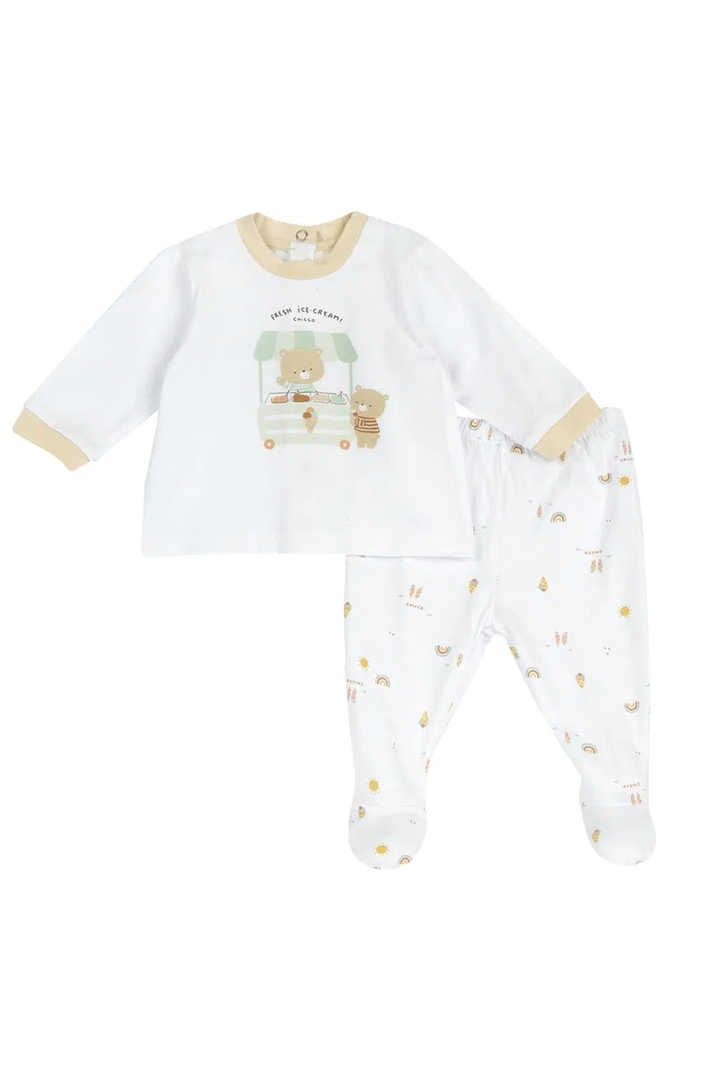 Chicco, Completo Neonato, Coprifasce e Ghettine in Morbido Cotone, Ideale per Primavera e Autunno, Idee Regalo Nascita, Designed in Italy, Abbigliamento Neonato 0-24 Mesi