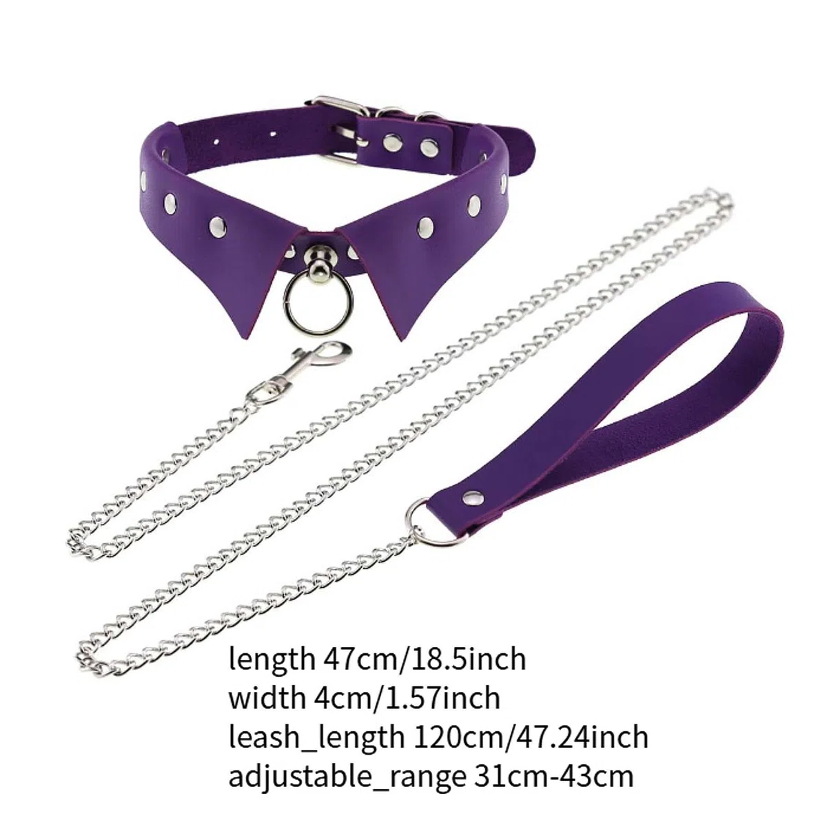 predolo Collare Choker in Pelle PU con Catena Regolabile per Donne Accessorio Moda Gotico Rock Adatto per Feste a Tema Serate E Cosplay