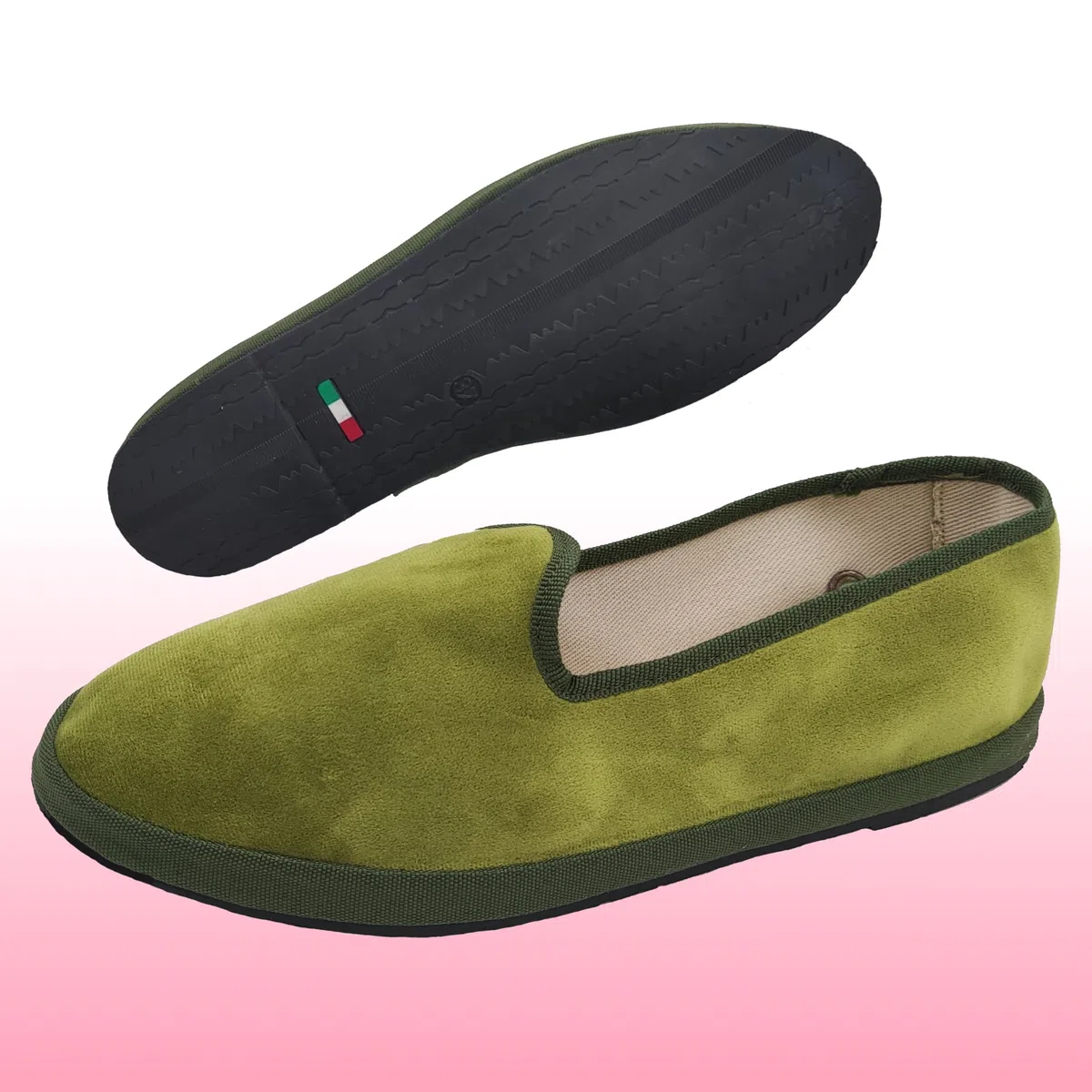 Le Originali Friulane in Velluto Scarpe Fondo Carrarmato Ballerine Donna 100% Made in Italy