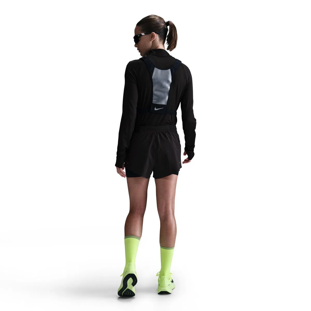 Nike - Shorts da Running 2 in 1 A Vita Media Dri-Fit 8 Cm Nike Swift – Donna, Pantaloncini da Corsa 2 in 1 Donna