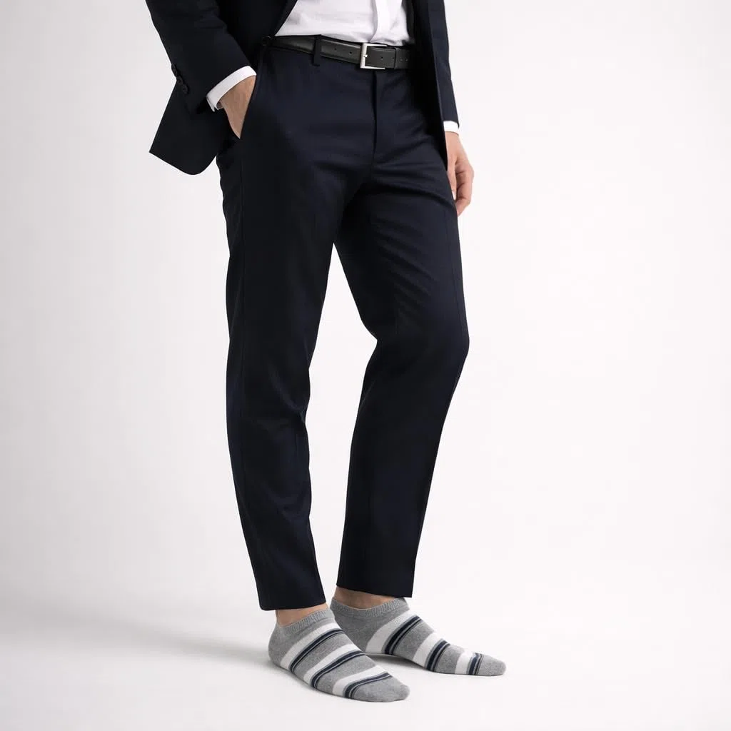Lucchetti Socks Milano Fantasmini Cotone Uomo 6 Paia Fantasia Invisibili No Show, Calzini Bassi Leggeri e Traspiranti in Cotone Morbido per Sneakers