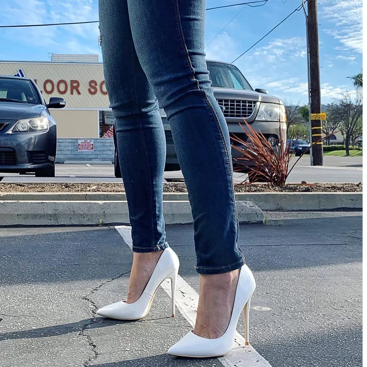GENSHUO 12CM Scarpe col Tacco Pointed Toe Stiletto - Classiche Donna Tacco Alto Festa Elegante Scarpe de Moda décolleté a Punta Numero,Tacchi a Spillo