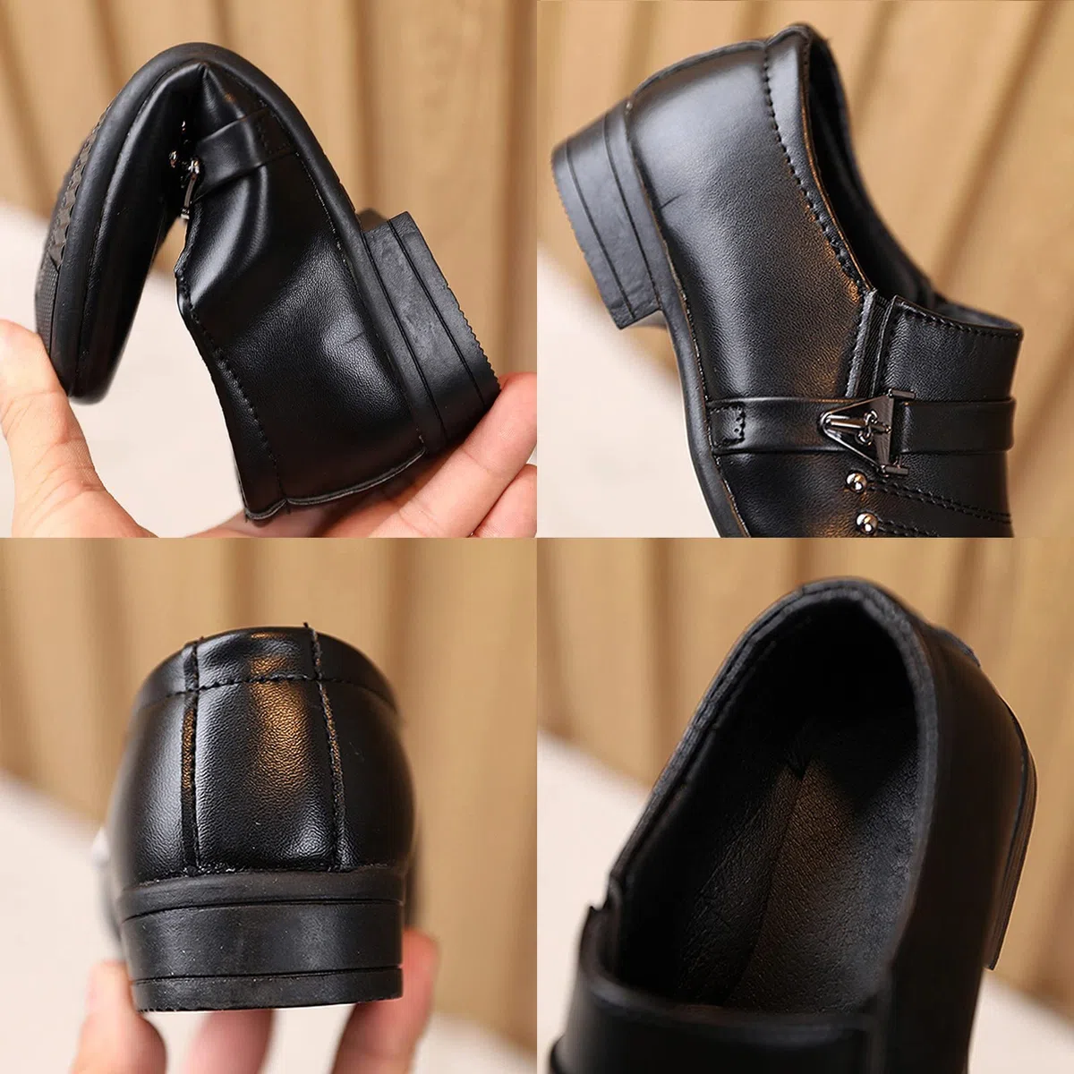 Ragazzi Mocassini Bambini Scarpe Eleganti da Pantofole, Mocassini Scarpe Comode Casual,Scarpe in Pelle Scarpe Basse alla Moda Antiscivolo Difendere Puzzolente Scarpe morbide