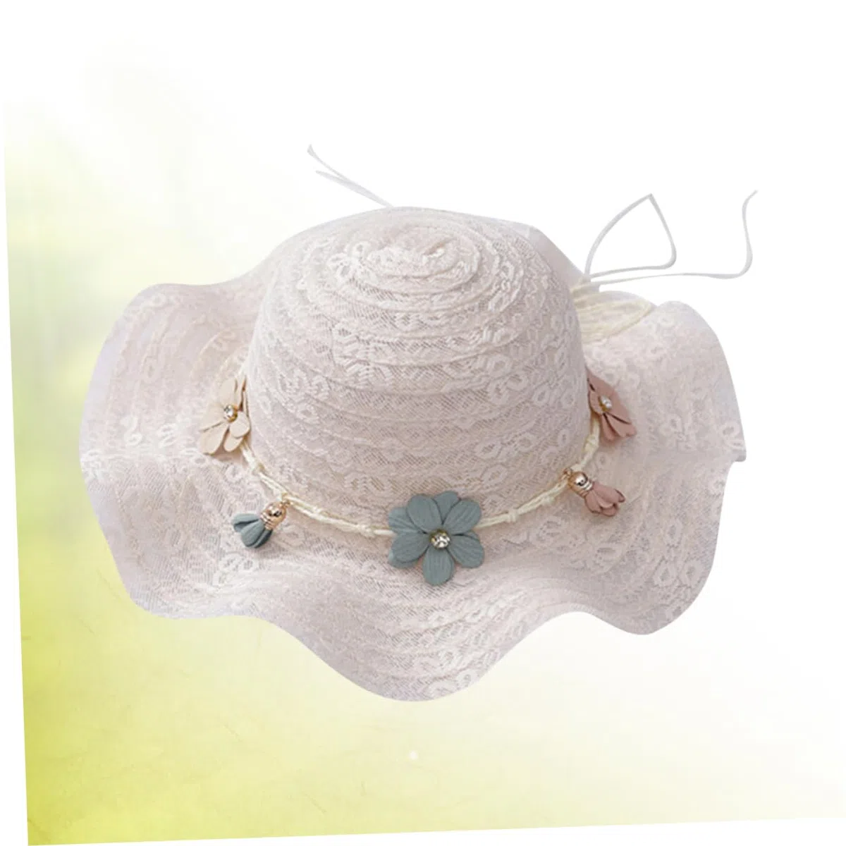 Holibanna 3pezzi Cappello Sole per Cappello Visiera Protezione UV Design per e attività all Colore Latte