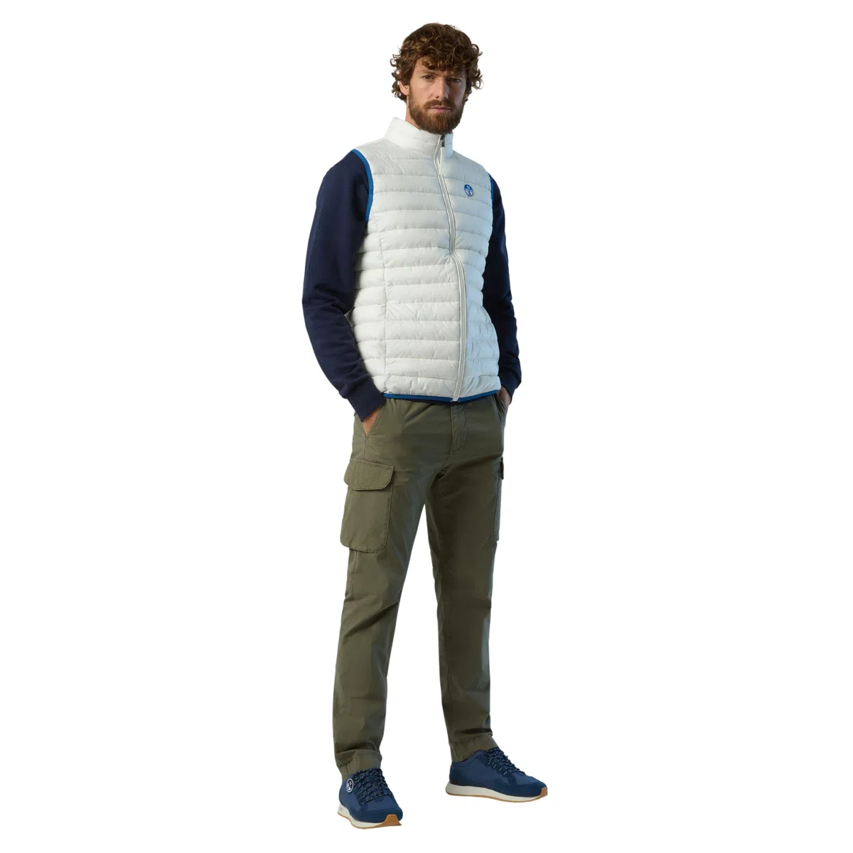 NORTH SAILS Smanicato Crozet Vest Gilet Sportivo Uomo Sintetico Bianco