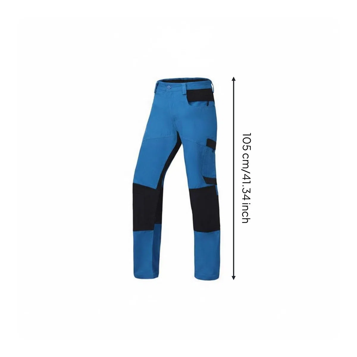 Qianly Pantaloni Antitaglio Tasche Multiple Pantaloni Antitaglio Motosega Certificazione EN Standard 11393-2 Abbigliamento Protettivo per Professionisti, Blu Chiaro 34