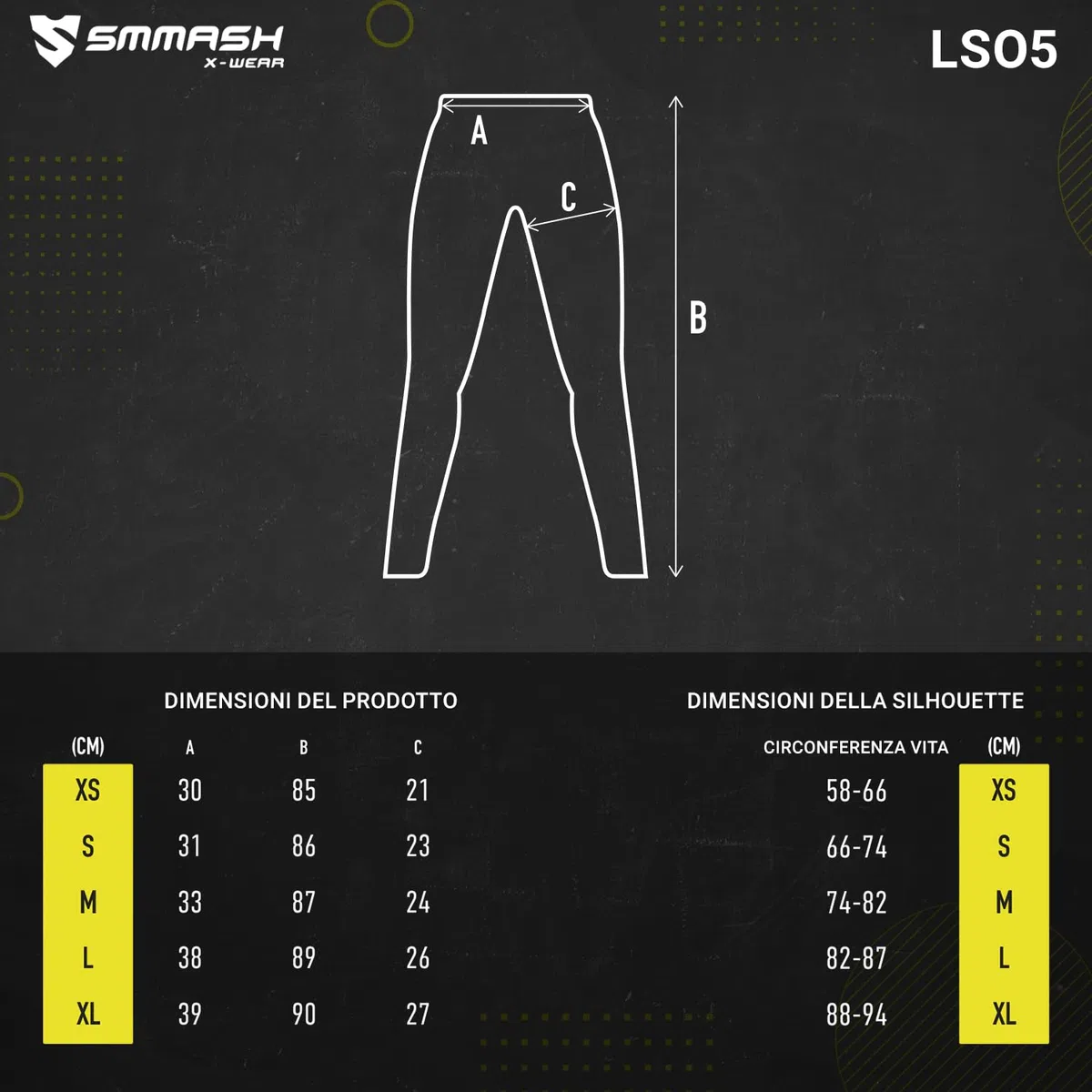 SMMASH Leggings Sportivi Leggings Sportivi da Donna Lunghi A Vita Alta Push Up Opachi Elasticizzati Figura Modellante Pantaloni Sportivi Pantaloni Yoga