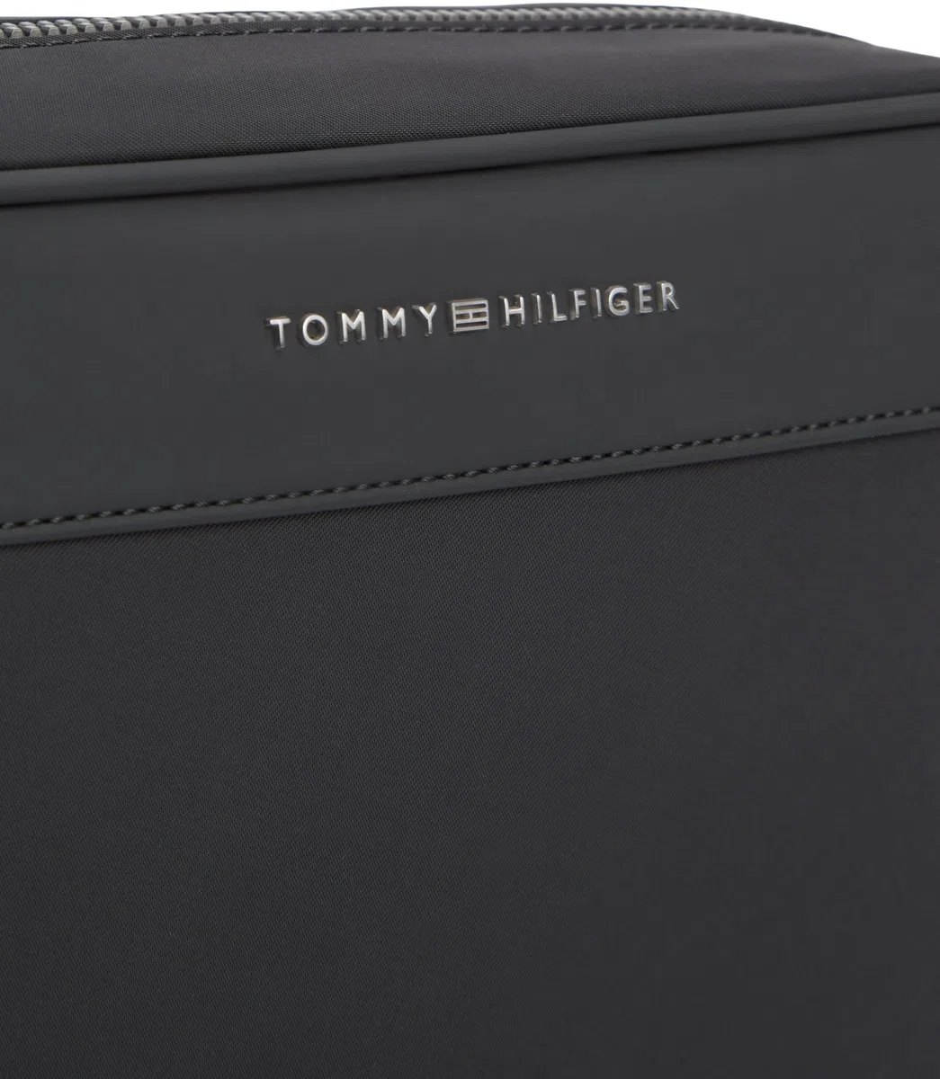 Tommy Hilfiger TH Repreve Washbag Am0am14153, Borsa da Bagno Uomo, Black (Black), One Size