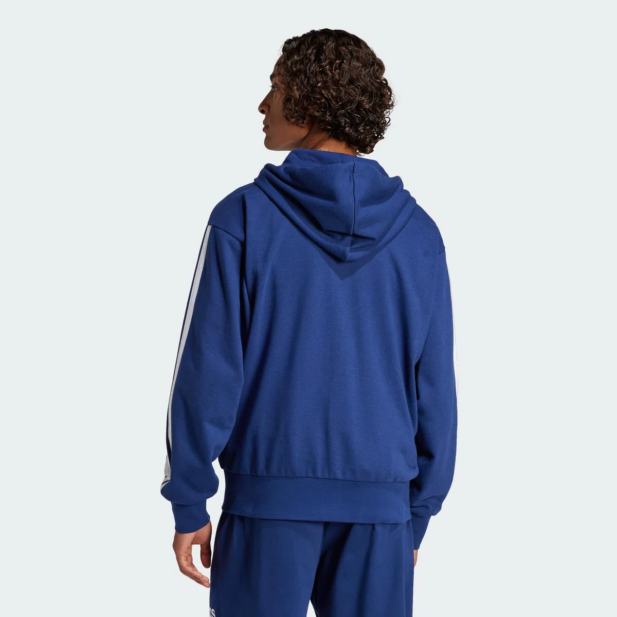 adidas Uomo Essential Three Stripes French Terry Fullzip Hoodie