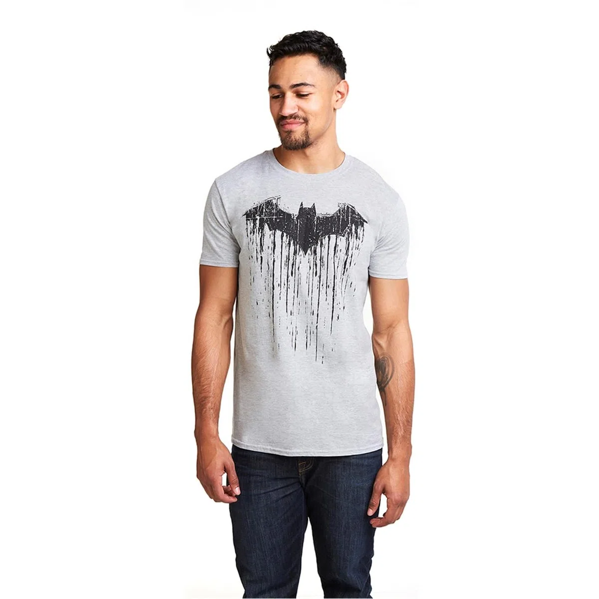 DC Comics Men's Batman Paint T-Shirt