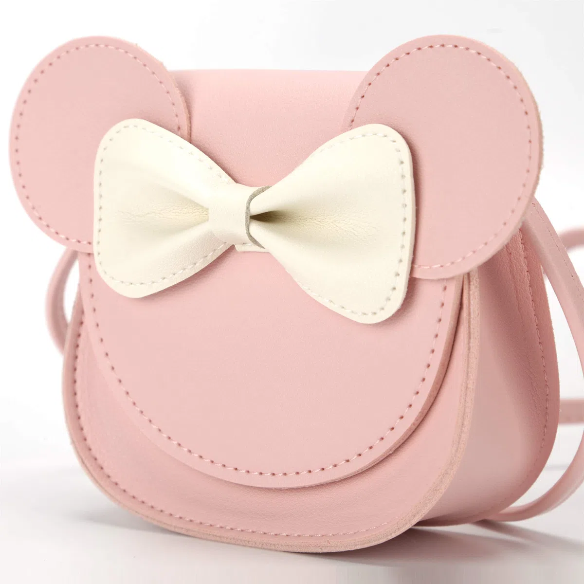 Little Mouse Ear Bow Crossbody Purse,PU-Schultertasche für Kinder Mädchen Kleinkinder