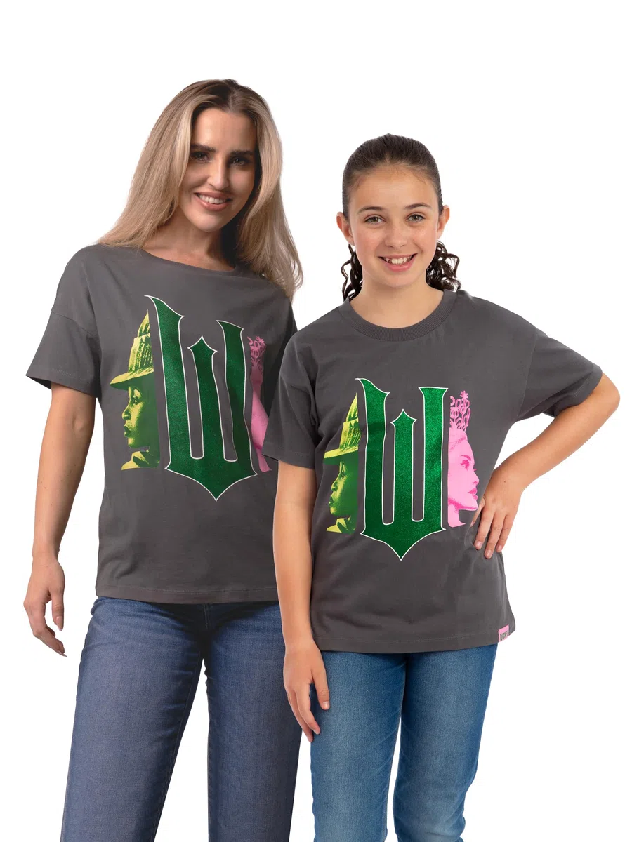 Wicked T-Shirt, Glinda E Elphaba T-Shirt, Maglietta Abbinata A Maniche Corte per Donne E Ragazze, Abbigliamento in Cotone