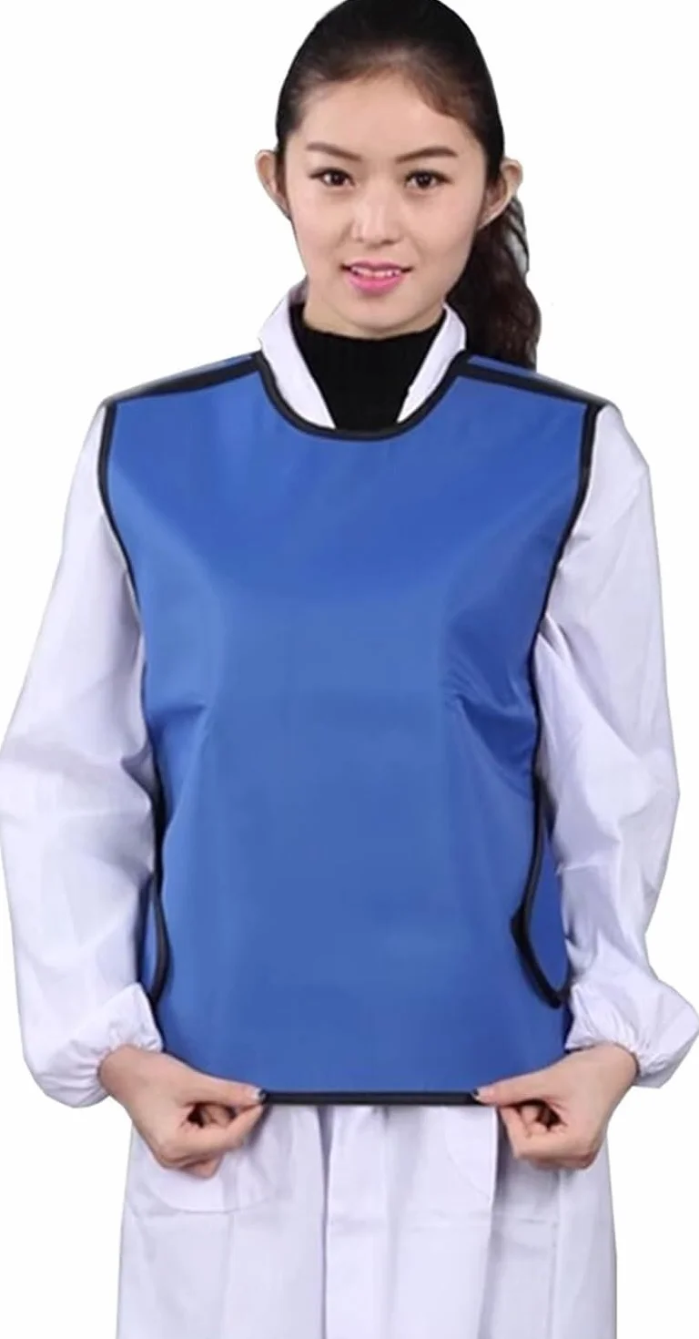 Grembiule di Piombo 0,35 mmpb/0,5 mmpb, Giubbotto di Protezione dai Raggi X in Piombo, Abbigliamento Protettivo Leggero con Grembiule di Piombo Gilet Protettivo in Piombo a Raggi X(0.5mmpb)
