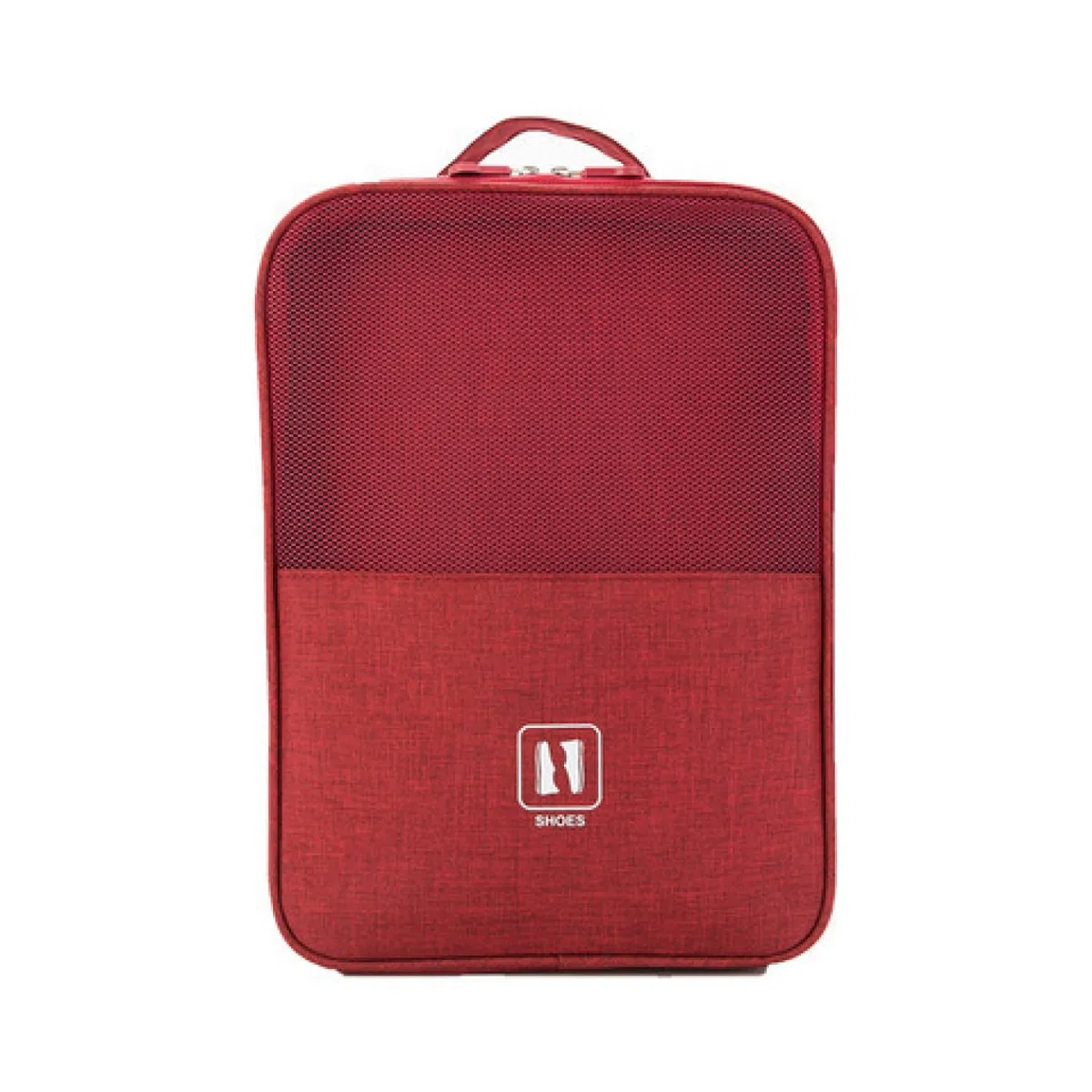 Borsa per Scarpe da Viaggio, Organizer Portascarpe per Sneaker, Sacchetti Portascarpe con Finestrella,Sacca Portascarpe per Casa, Trasparente Sacchetto per Scarpe Accessorio (rosso)