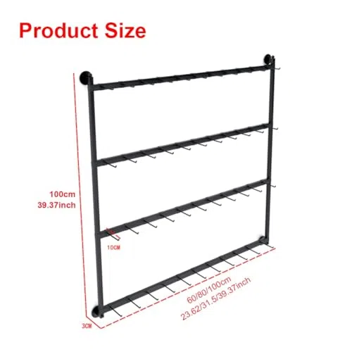 Organizer da parete per calzini, espositore per gioielli in metallo con gancio rimovibile, mensola per biancheria intima e accessori, ideale per cappelli e altro, 80 cm