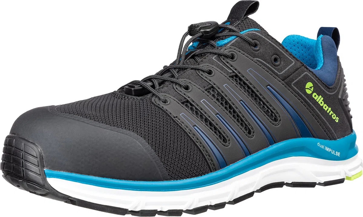 ALBATROS Breeze Impulse Low Scarpe Antinfortunistiche da Lavoro S1P ESD HRO Sra Tappo in Fibra di Vetro Anti-Perforazione Senza Metallo, Antiscivolo, Resistente al Calore, Unisex