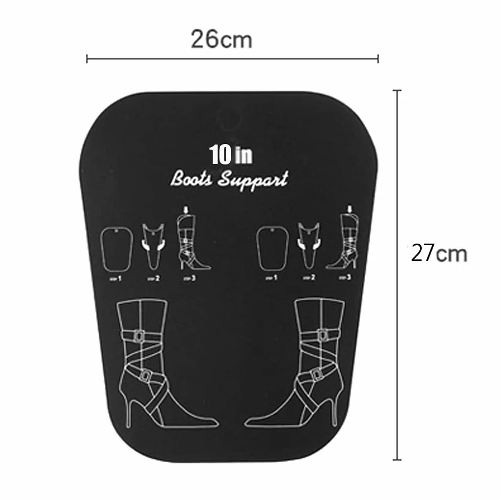 2 paia di supporti in plastica per stivali, inserti in forma, per stivali di supporto alto, per scarpe da uomo e donna (22 cm)