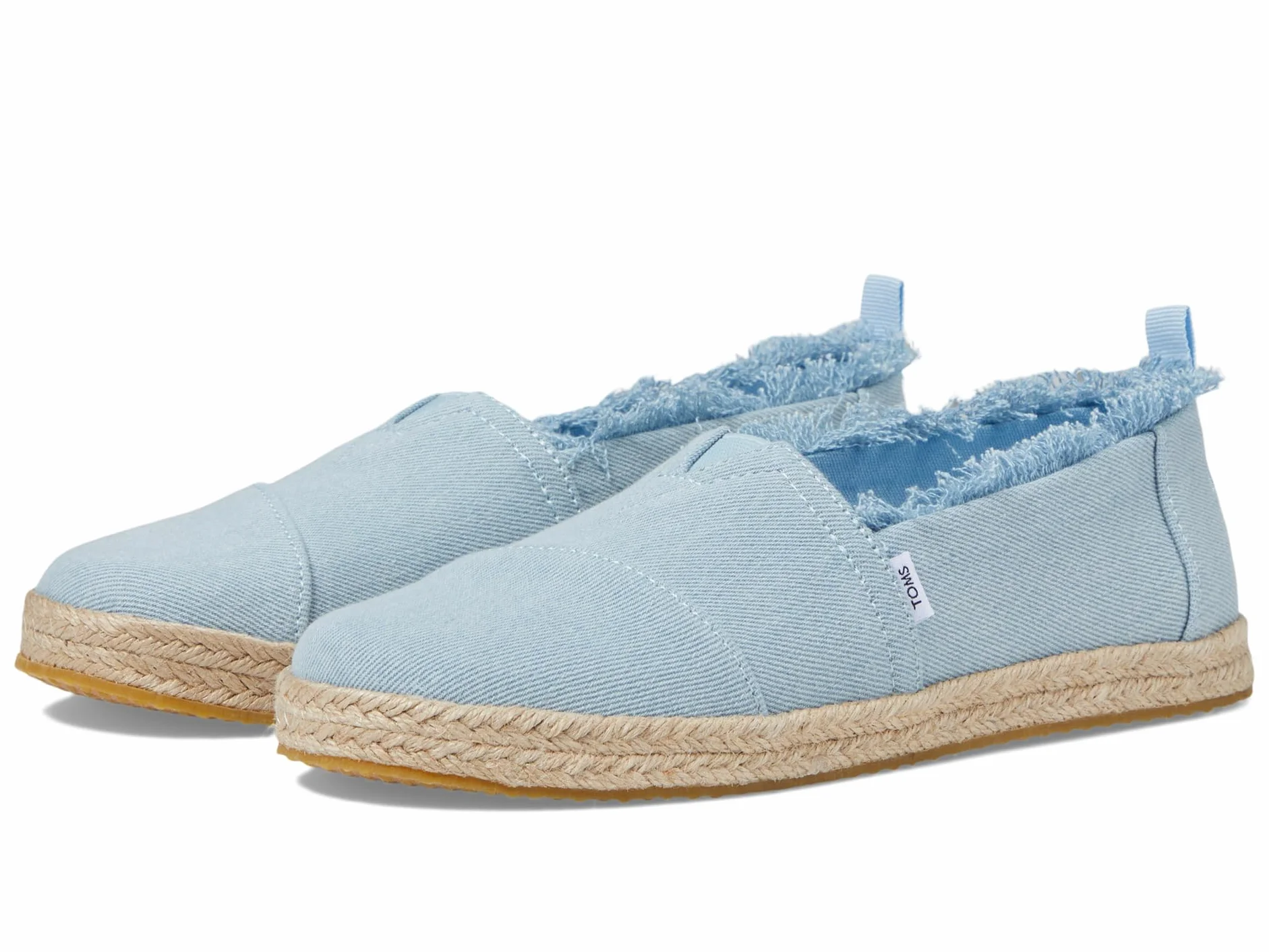 TOMS Alpargata Rope, Mocassino Basso Bambine e Ragazze, Pastel Blue Washed Denim, 36.5 EU