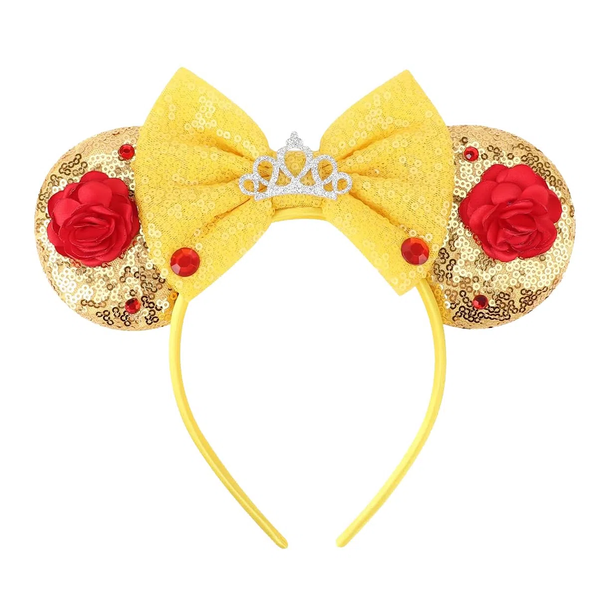 Fascia per capelli con orecchie di Topolino, adatta a diverse forme della testa e acconciature, adatta per Disneyland, festival, feste di compleanno e altre occasioni.