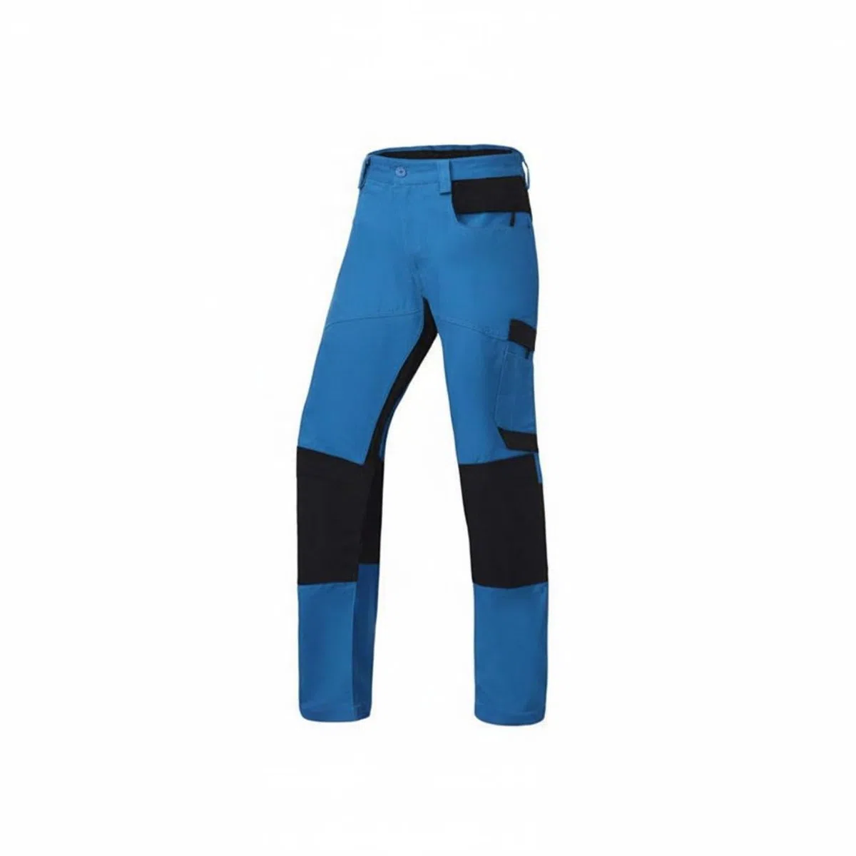 Qianly Pantaloni Antitaglio Tasche Multiple Pantaloni Antitaglio Motosega Certificazione EN Standard 11393-2 Abbigliamento Protettivo per Professionisti, Azzurro 36