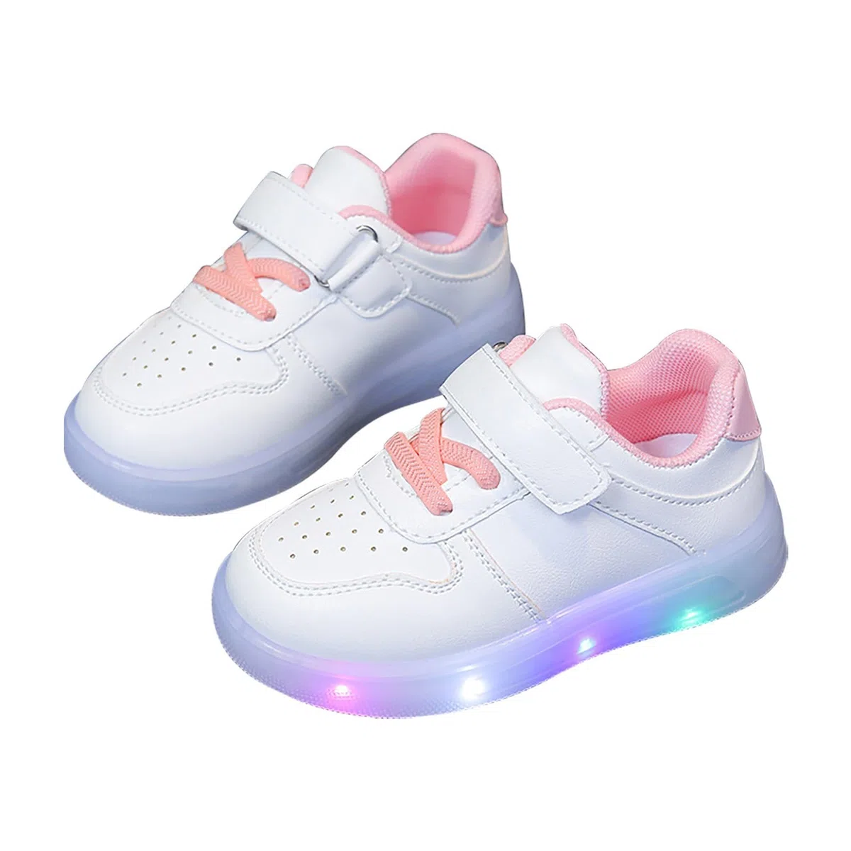 Scarpe Bambina con Luci Traspiranti Passeggio Scarpe da Corsa Comodi con Strappi E Luci Casual Sneakers Bambino Tennis Illuminate Scarpe per Bambini Regali per Bambini Leggere Scarpe da Ginnastica