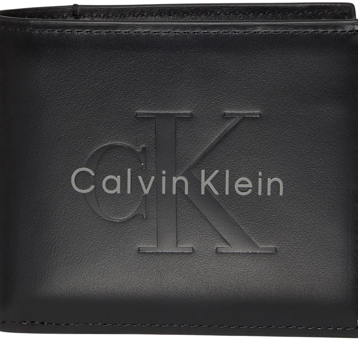 Calvin Klein Bold Billfold W/Coin LV04D1156G Uomo Nero, Taglia Unica