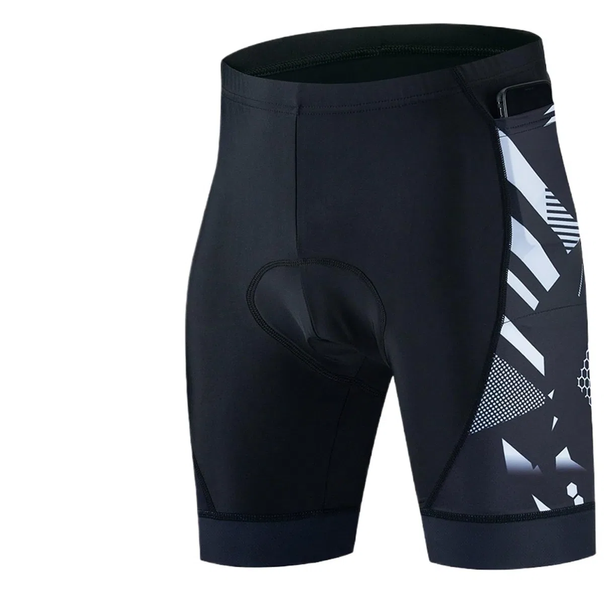 Pantaloncini da Ciclismo 2 Pezzi Pantaloncini da Ciclismo Uomo Estivi con Imbottitura in Gel, Sportivi, Triathlon, Bici Strada, Pantaloni, Uniforme, Maglia, Tasche(Black02,L)