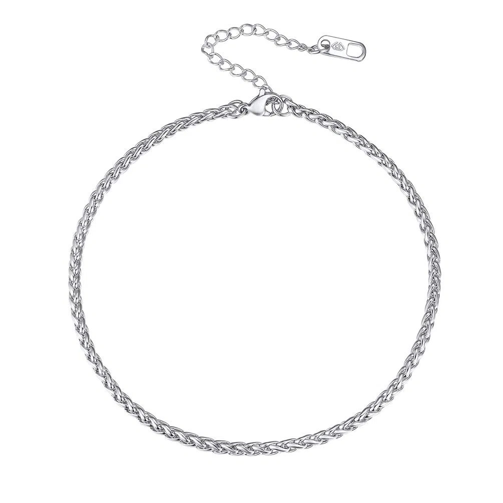 PROSTEEL Cavigliera a Catena Regolabile Set Impilabili Estetica Tricolore Cavigliera Donna Minimalismo Vacanze al Mare