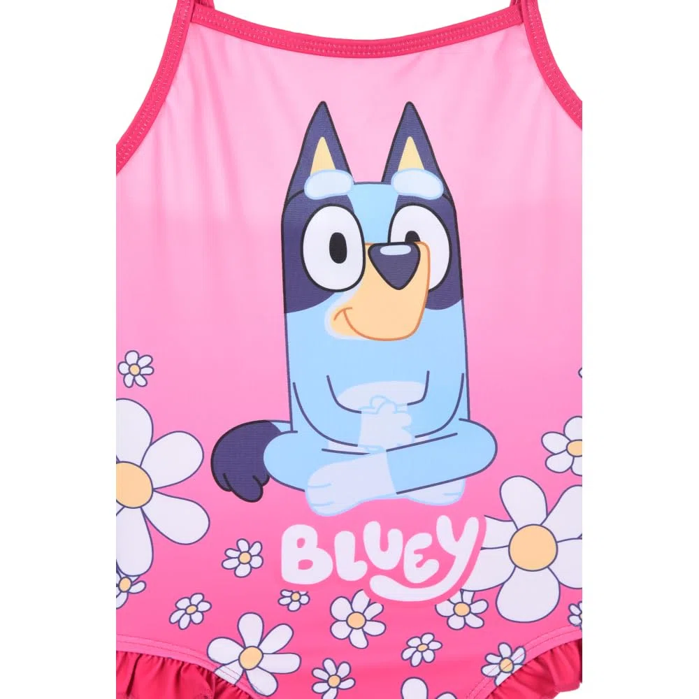 CARTOON Costume da Bagno Bluey Costume Intero Abbigliamento Mare Piscina Beachwear per Bambini