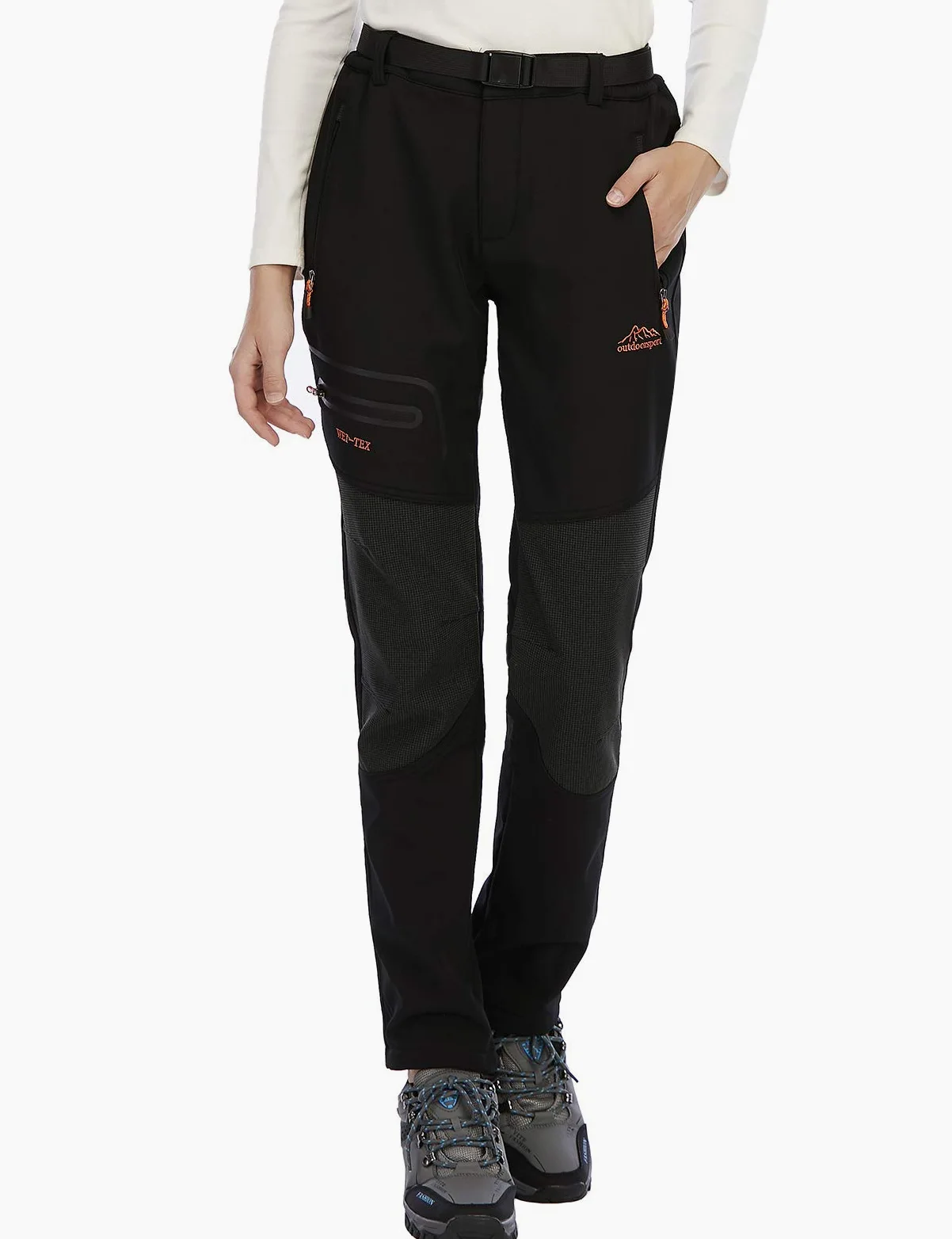 Pantaloni Sci Termici Donna Invernali Pantaloni Trekking Impermeabile Pantaloni Neve Softshell Montagna Escursionismo Caldo All'aperto