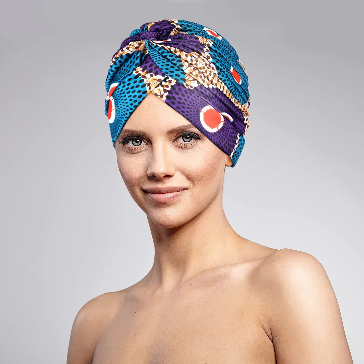 Geyoga 4 pezzi africani donne turbante cap foulard donna turbante cap stretch twisted headwrap