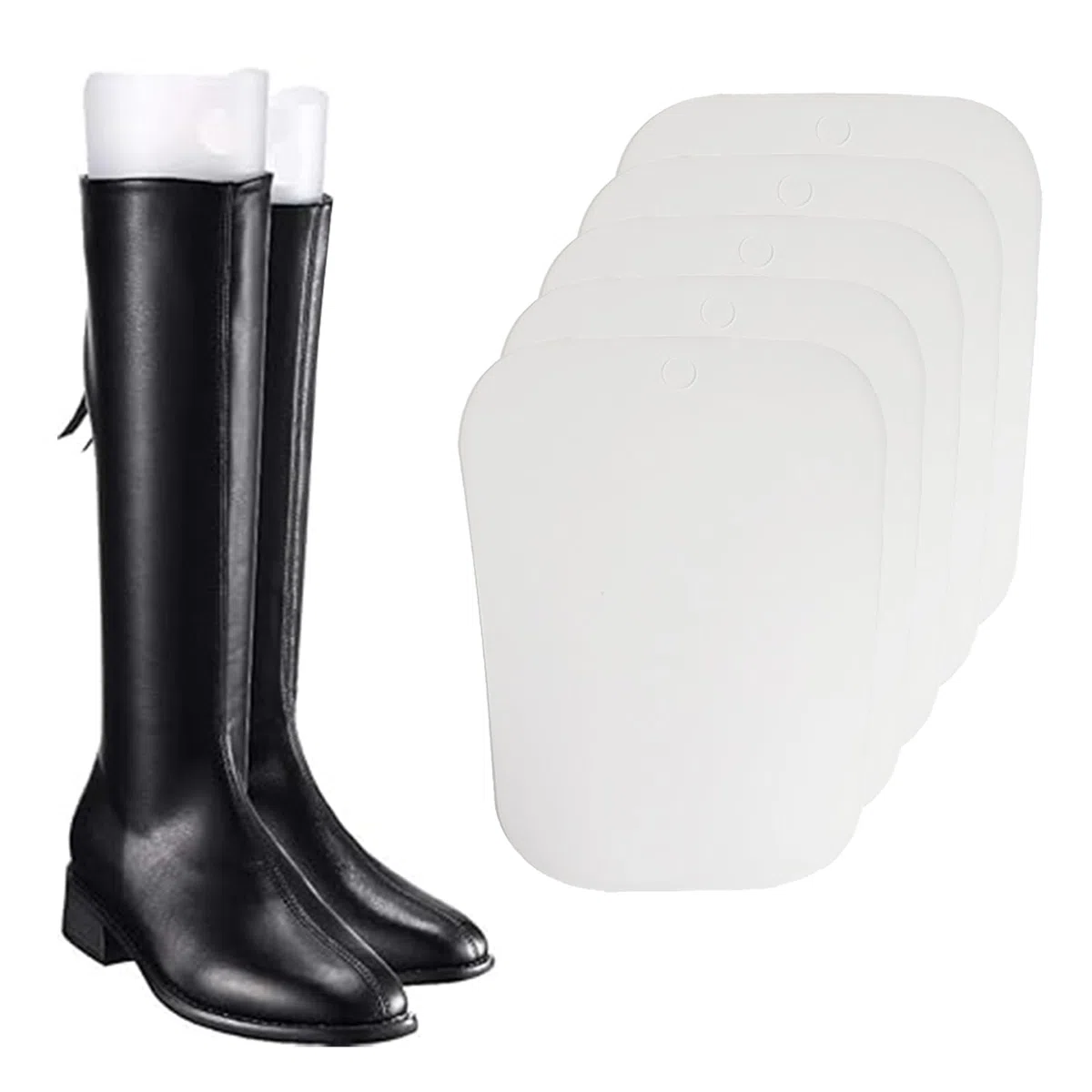 Stivali Supporti, Tenditori per Stivali, 6 Pezzi Inserti a Forma di Stivali, Supporto Alto per Stivali per Donne e Uomini, Fogli di Tensionamento Stivali,Tendistivali per Donne e Uomini, 12 Pollici