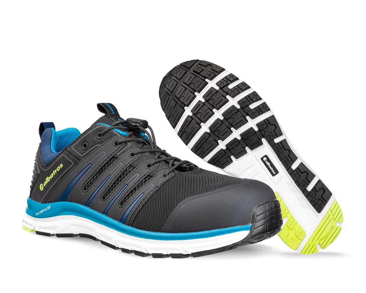 ALBATROS Breeze Impulse Low Scarpe Antinfortunistiche da Lavoro S1P ESD HRO Sra Tappo in Fibra di Vetro Anti-Perforazione Senza Metallo, Antiscivolo, Resistente al Calore, Unisex