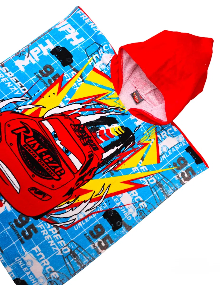 Ellepi accappatoio mare poncho bambino Disney bambina spugna cotone Minnie Topolino Sirenetta Cars Stitch