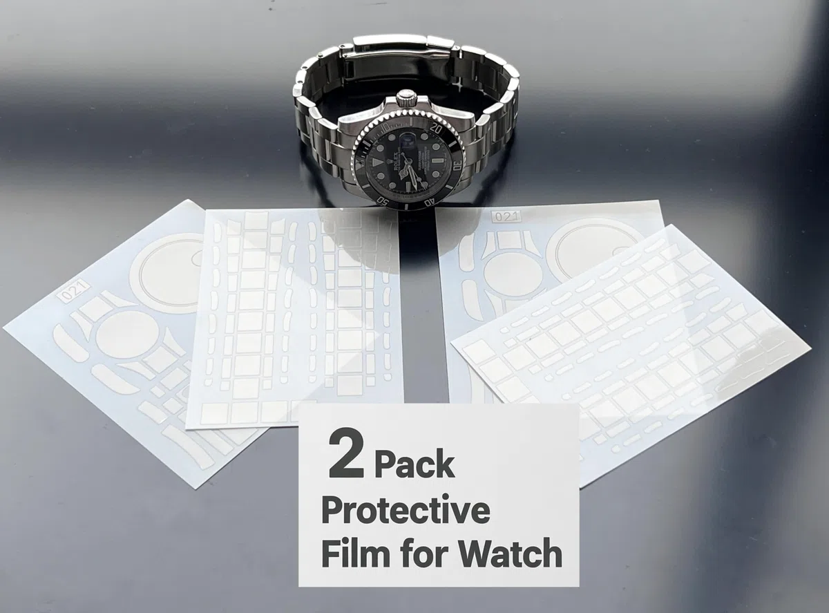 2Pack Pellicola Protettiva per Rolex Explorer 39mm Ref. 214270. | Pelle trasparente, copertura completa, adesivo per la protezione dello schermo dell'orologio