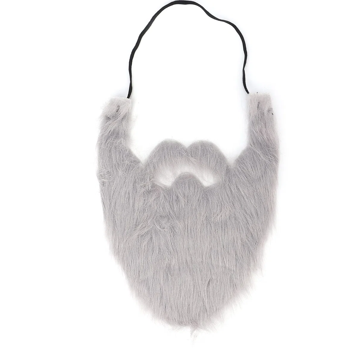 Barba Finta Festa di Halloween, Costume Facciale Barba Finta Maschile Baffo Finto per Forniture per Feste Grigio