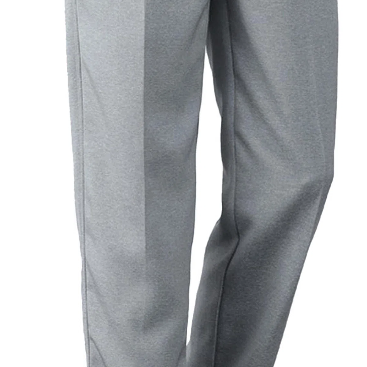 Pantaloni da uomo con elastico in vita per anziani, vita espandibile, pantaloni piatti sul davanti, vestibilità classica, pantaloni piatti sul davanti