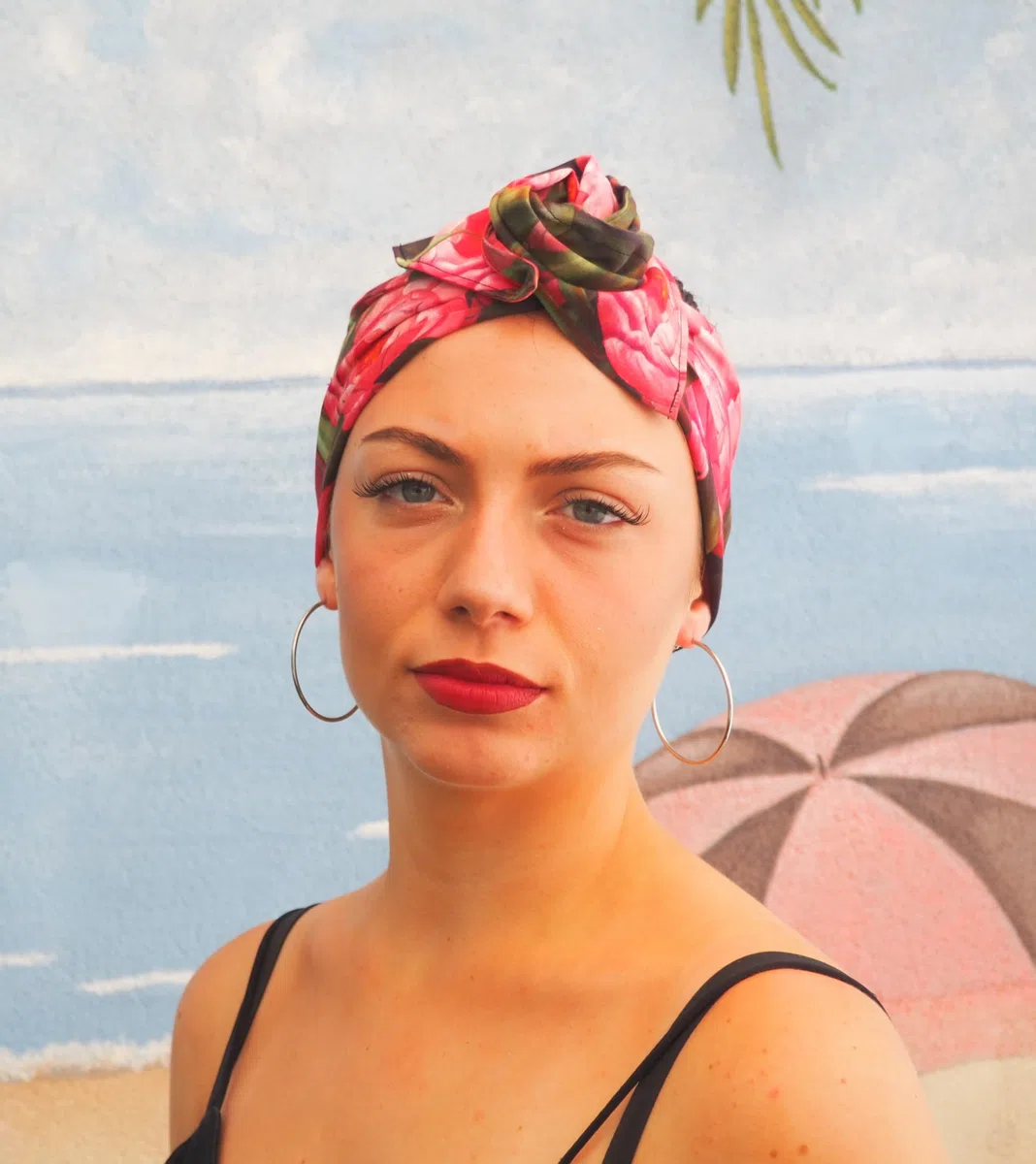Generico Fascia capelli BANDANASARTE con ferretto modellabile,100% cotone pregiato