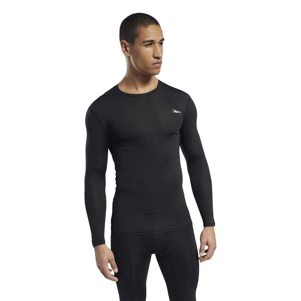 Reebok Workout Ready Compression Camicia a Maniche Lunghe Uomo