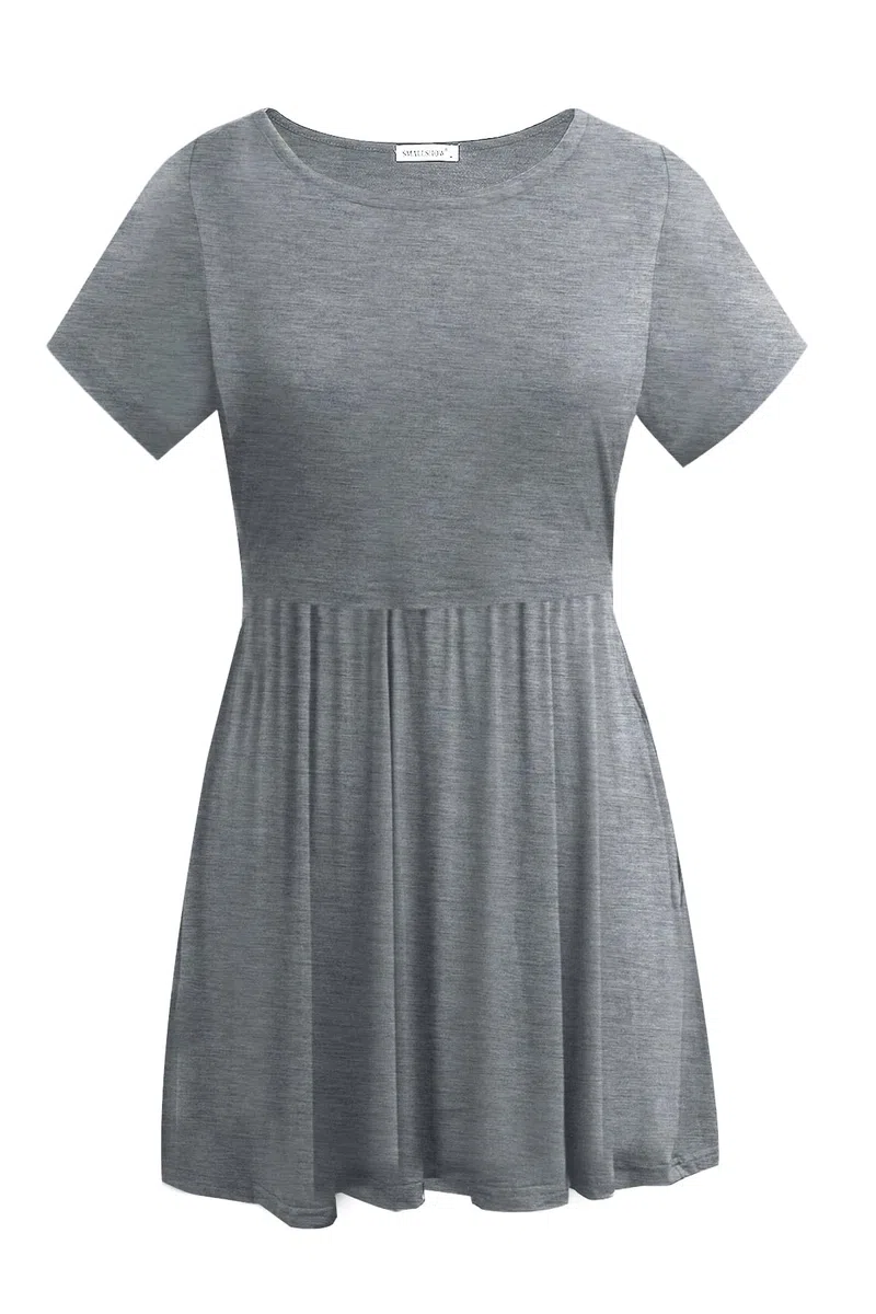 Smallshow Maglia Allattamento Donna Maniche Corte Maglietta Premaman 3-Pack