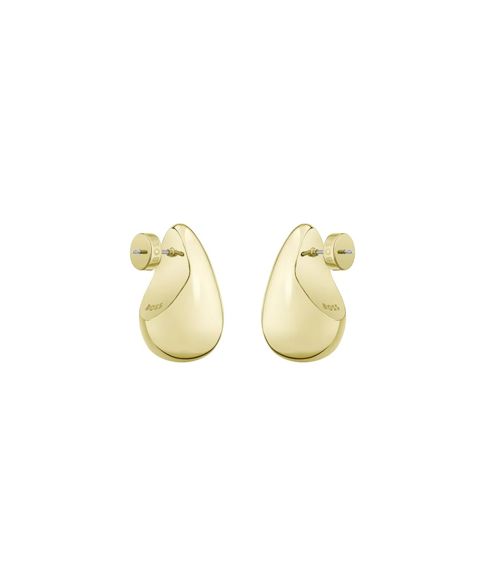 BOSS Jewelry Orecchini Pendenti da Donna Collezione SELENA STATEMENT in Acciaio Inossidabile con placcatura ionica Oro Giallo - 1580824