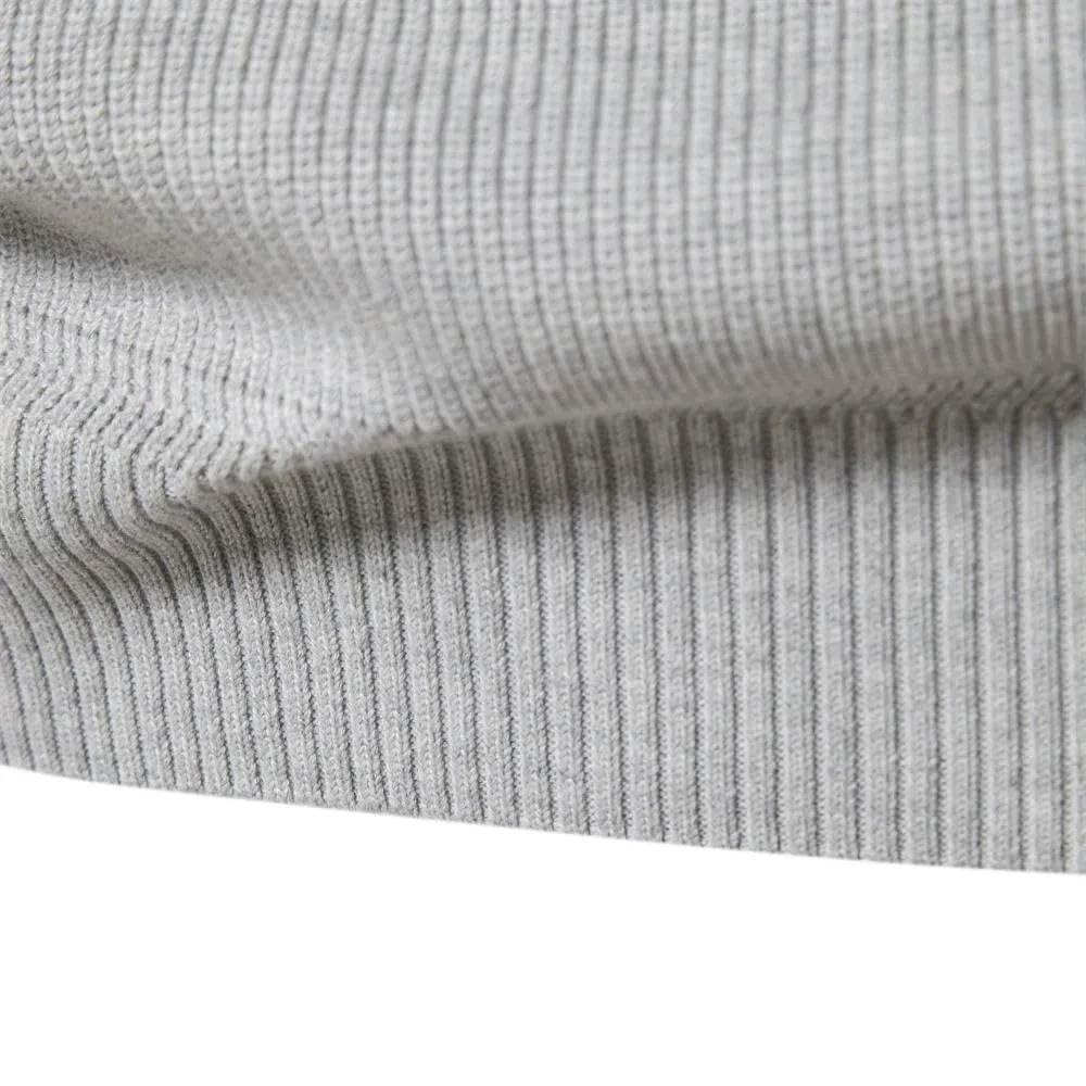 ZBDZSW Autunno Cotone Cerniera Cardigan per Uomo Moda Casual Sociale Uomini Maglioni Collo Alto Inverno Caldo Maglione Lavorato A Maglia Uomo
