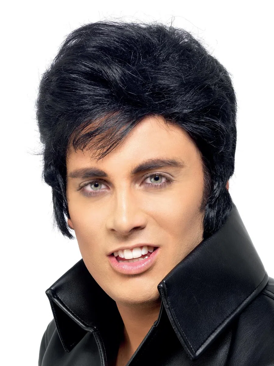 Smiffys Parrucca Elvis, Nero Halloween