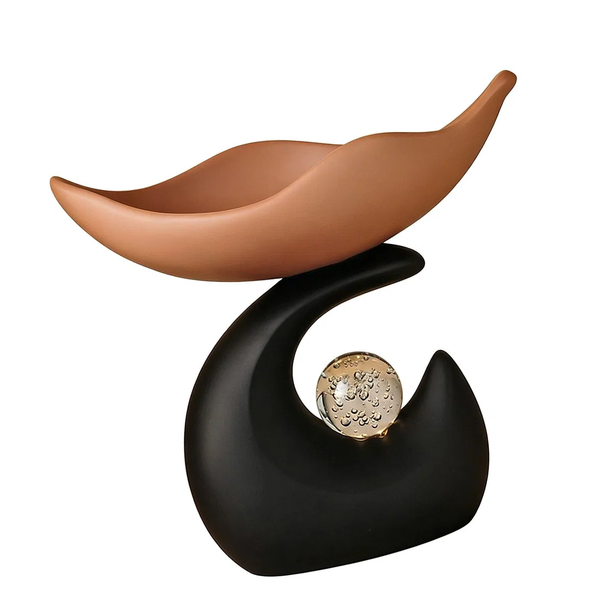 Vassoio portachiavi con decorazione a in vetro per chiavi, gioielli e piccoli oggetti Ciotola decorativa moderna in resina per tavolo d ' ingresso e spazio abitativo, regalo degno un articolo